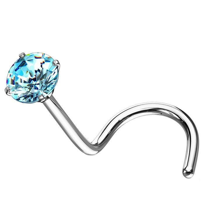 Titanium Nose Piercing U-Shape (silver)