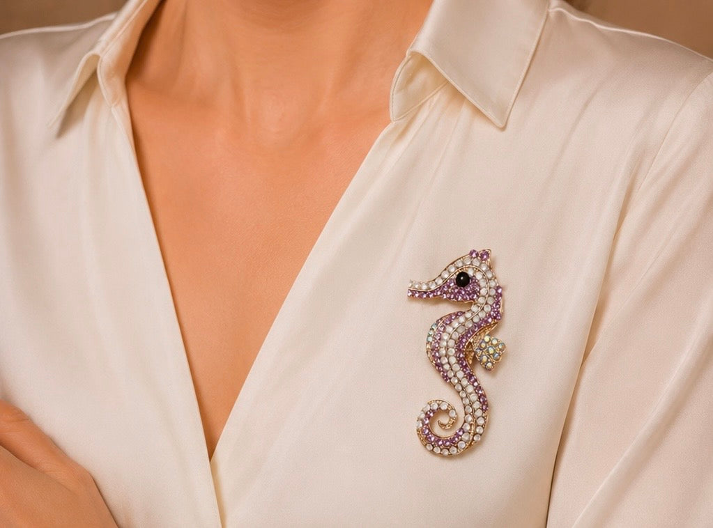 Seahorse Brooch