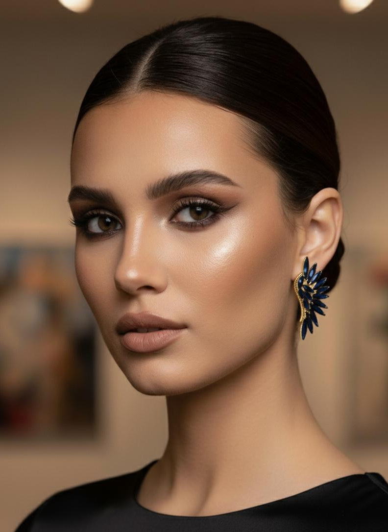 Wing-shaped earrings