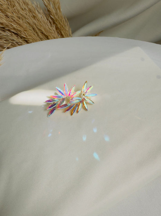 Colorful star-shaped earring