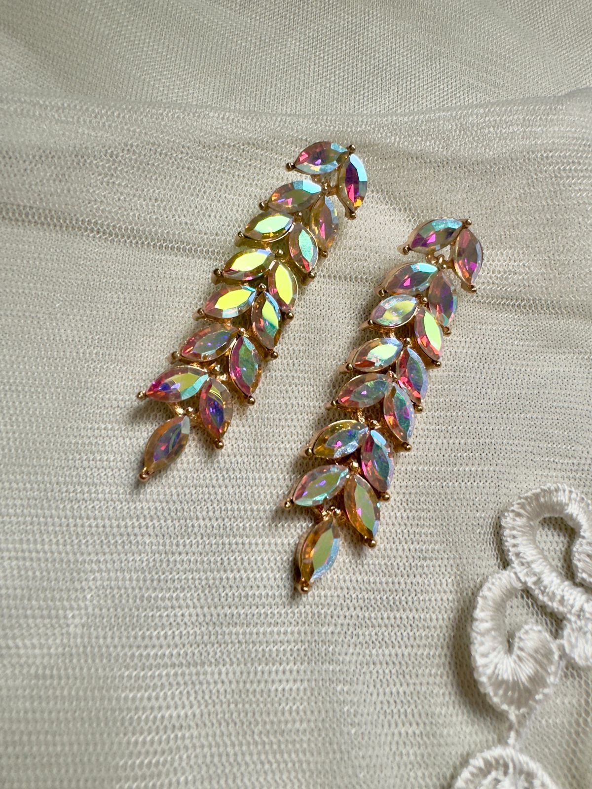 Emerald color earring