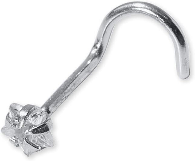Titanium Nose Piercing U-Shape (silver tone )
