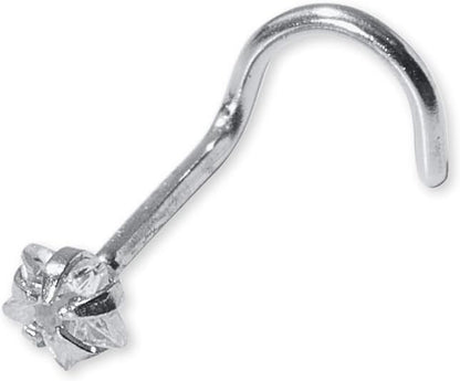 Titanium Nose Piercing U-Shape (silver tone )