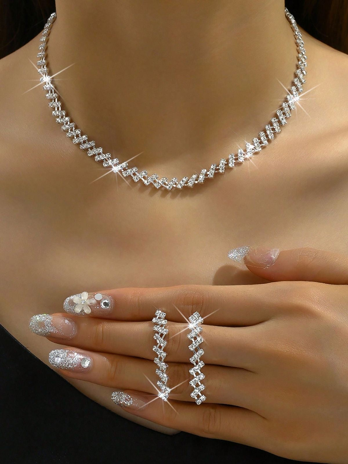 Swarovski Necklace & Earring