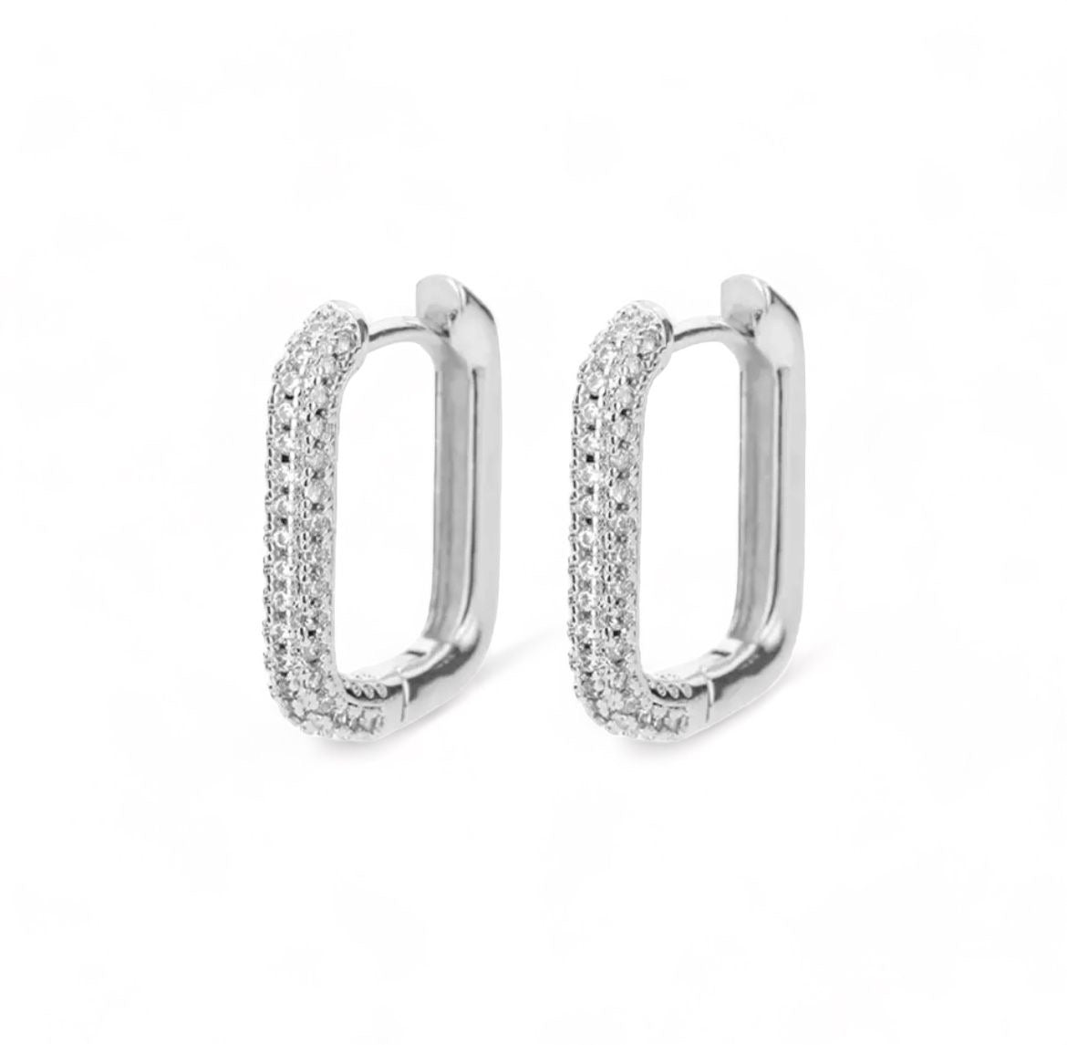 Square Hoop Earrings (pair) حلق