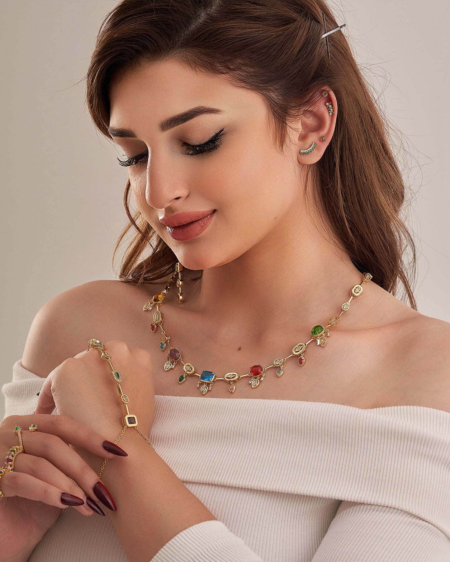 Colorful Stone Necklace