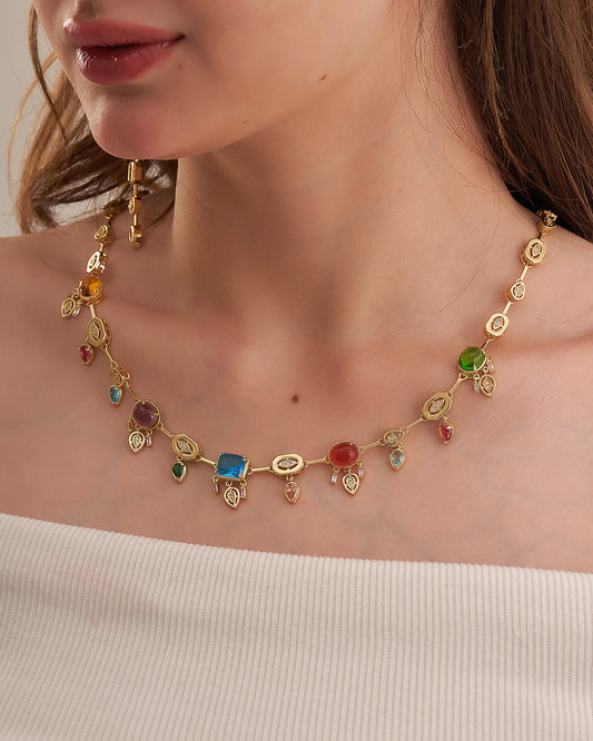 Colorful Stone Necklace