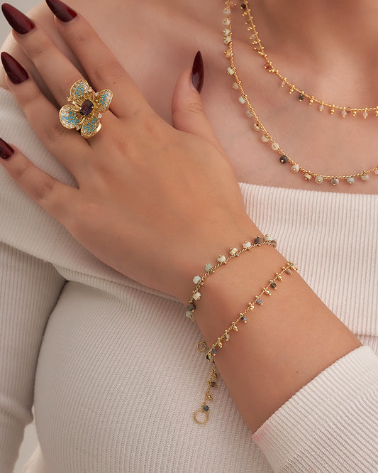 Delicate Colorful Stone Bracelets