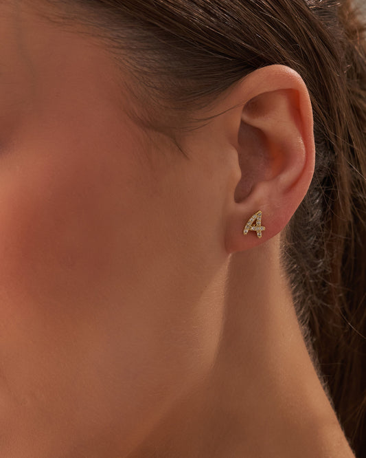 Latters Stud Earrings