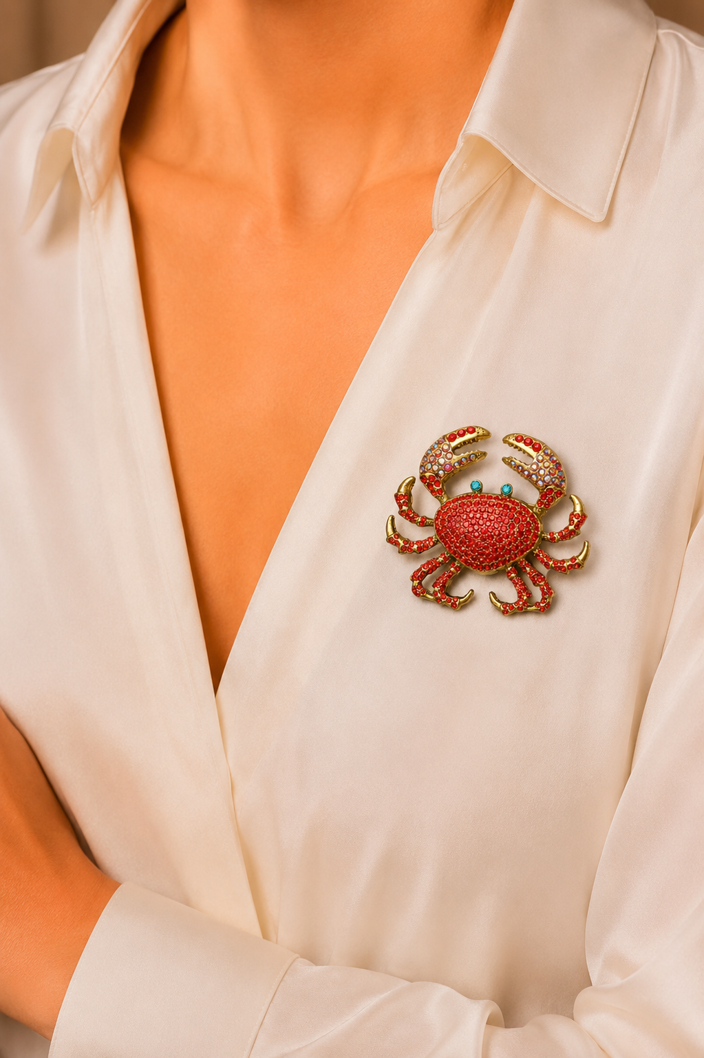 Crab Brooch