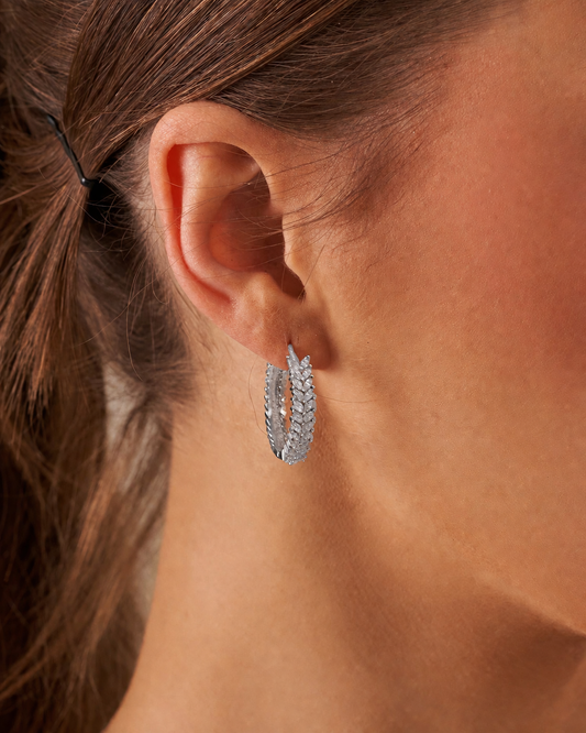 Round zircon Earrings