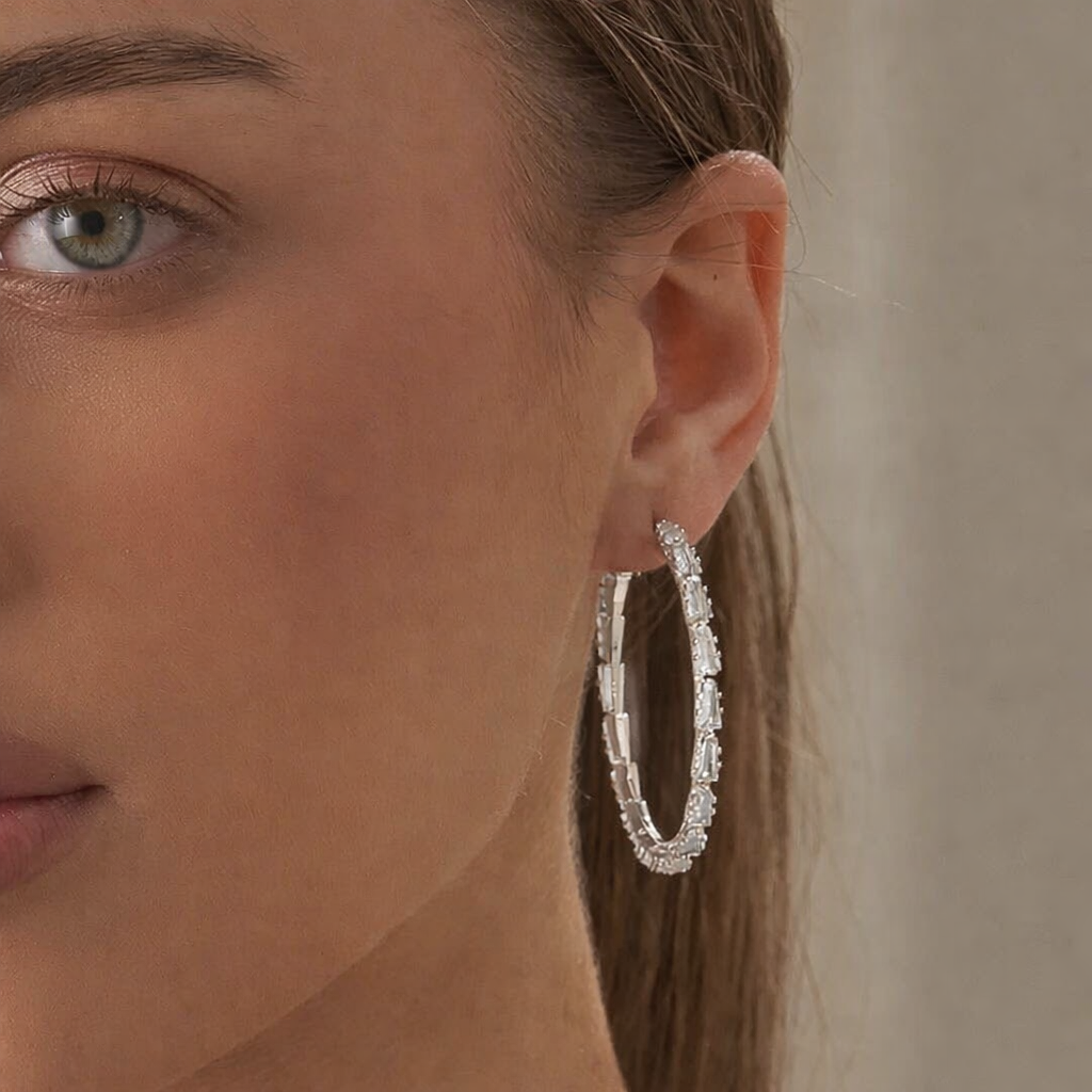 Large round hoop Earrings