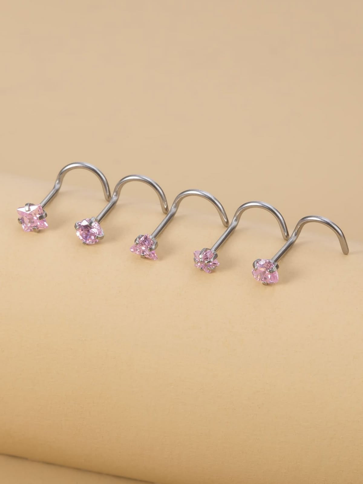 Titanium Nose Piercing U-Shape (silver tone )