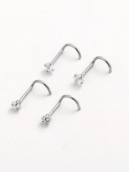 Titanium Nose Piercing U-Shape (silver tone )