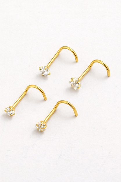Titanium Nose Piercing U-Shape (gold tone )