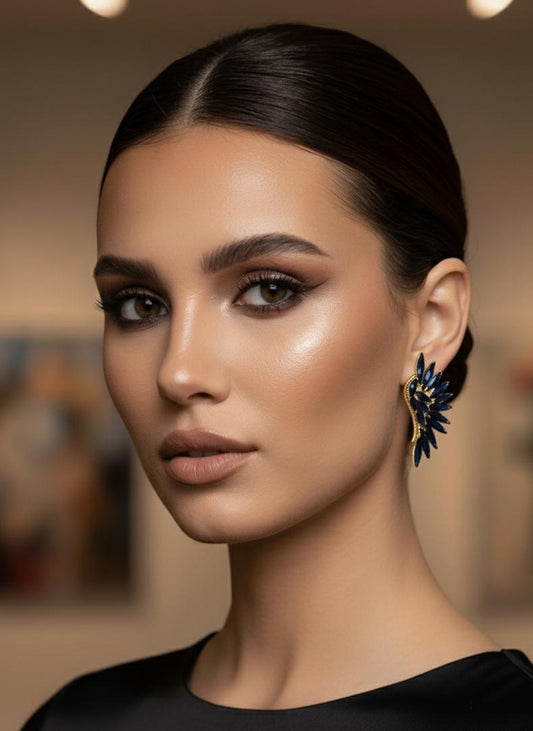 Wing-shaped earrings