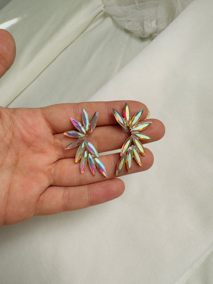 Colorful star-shaped earring