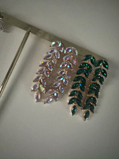 Emerald color earring