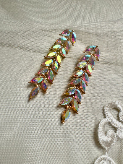 Emerald color earring