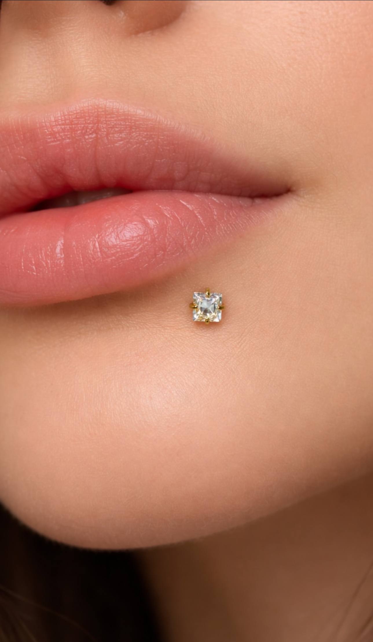 Titanium Lip Piercings