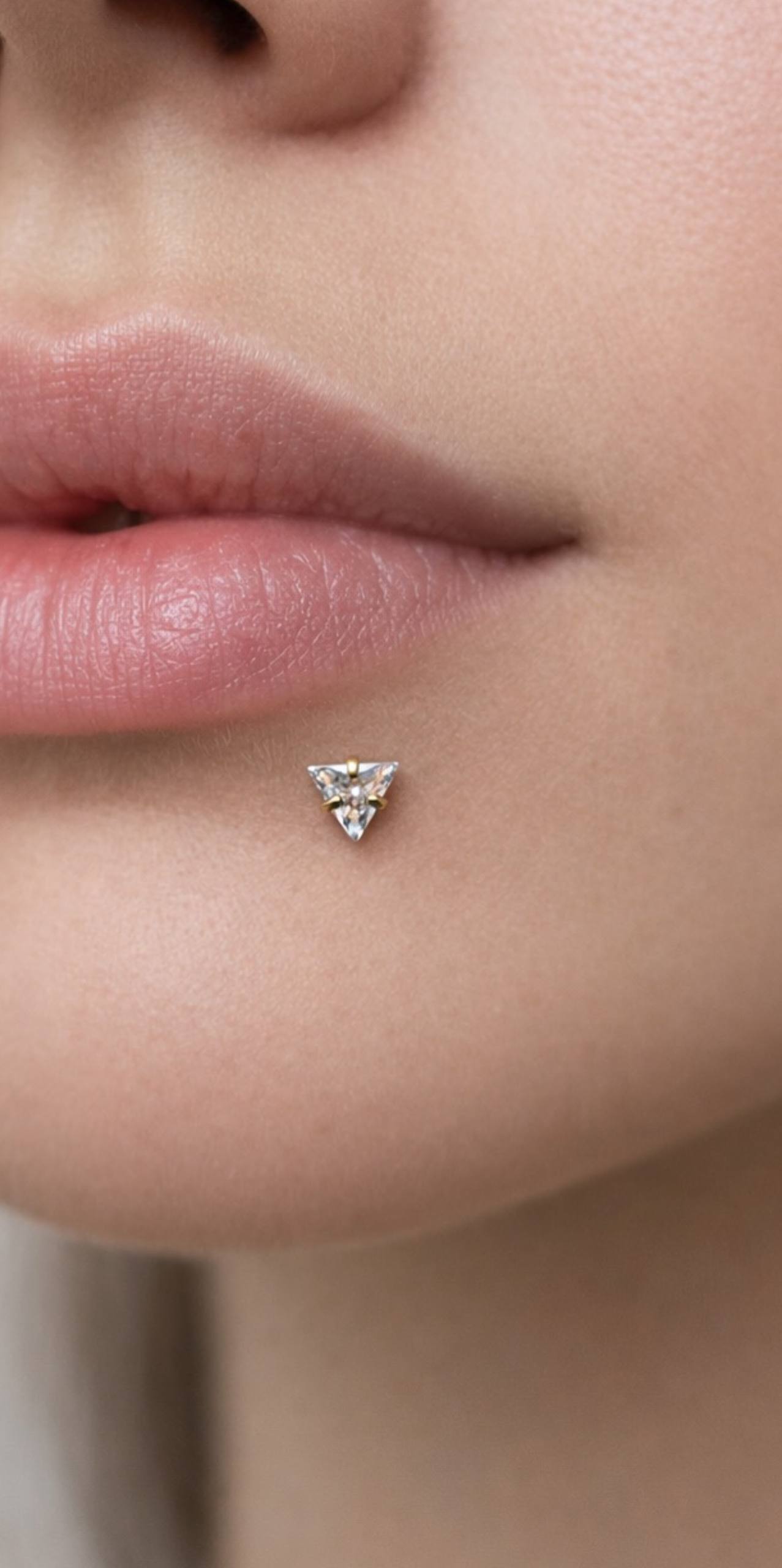 Titanium Lip Piercings